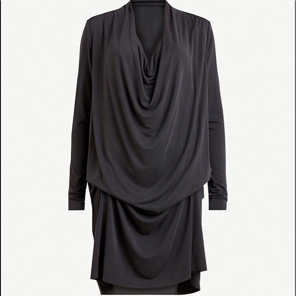AllSaints Black Amei Dress